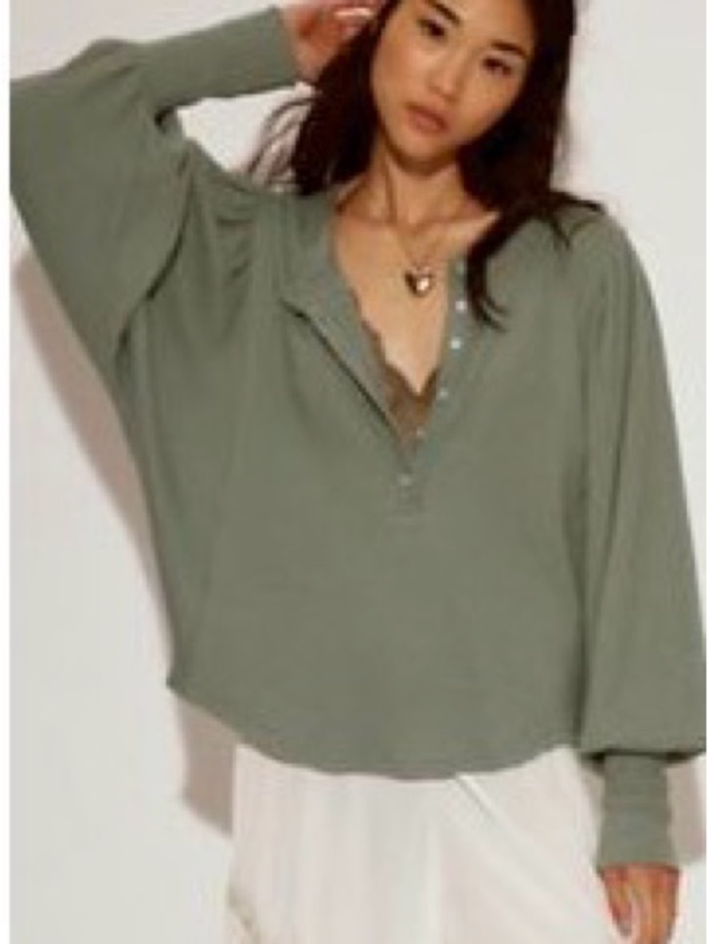 Free People We The Free Quinn Knit Thermal/sz M